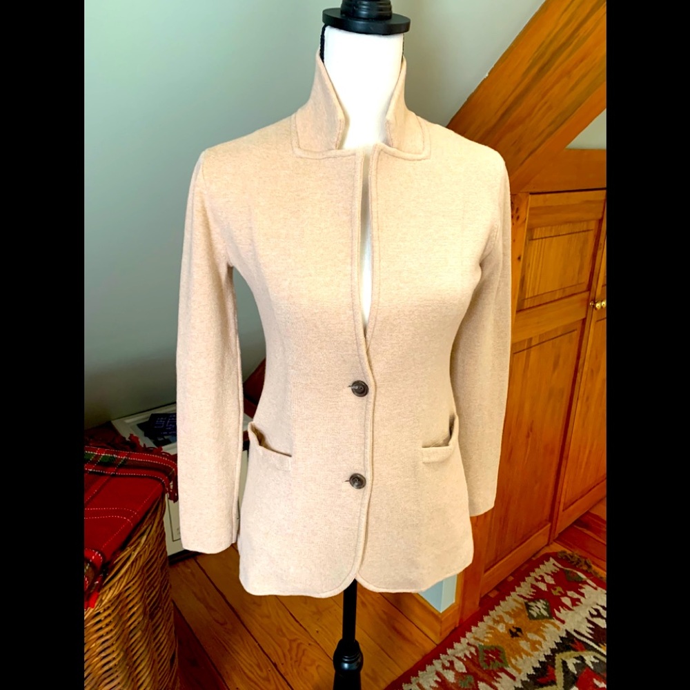 J Crew Mercantile Cotton Sweater Blazer-